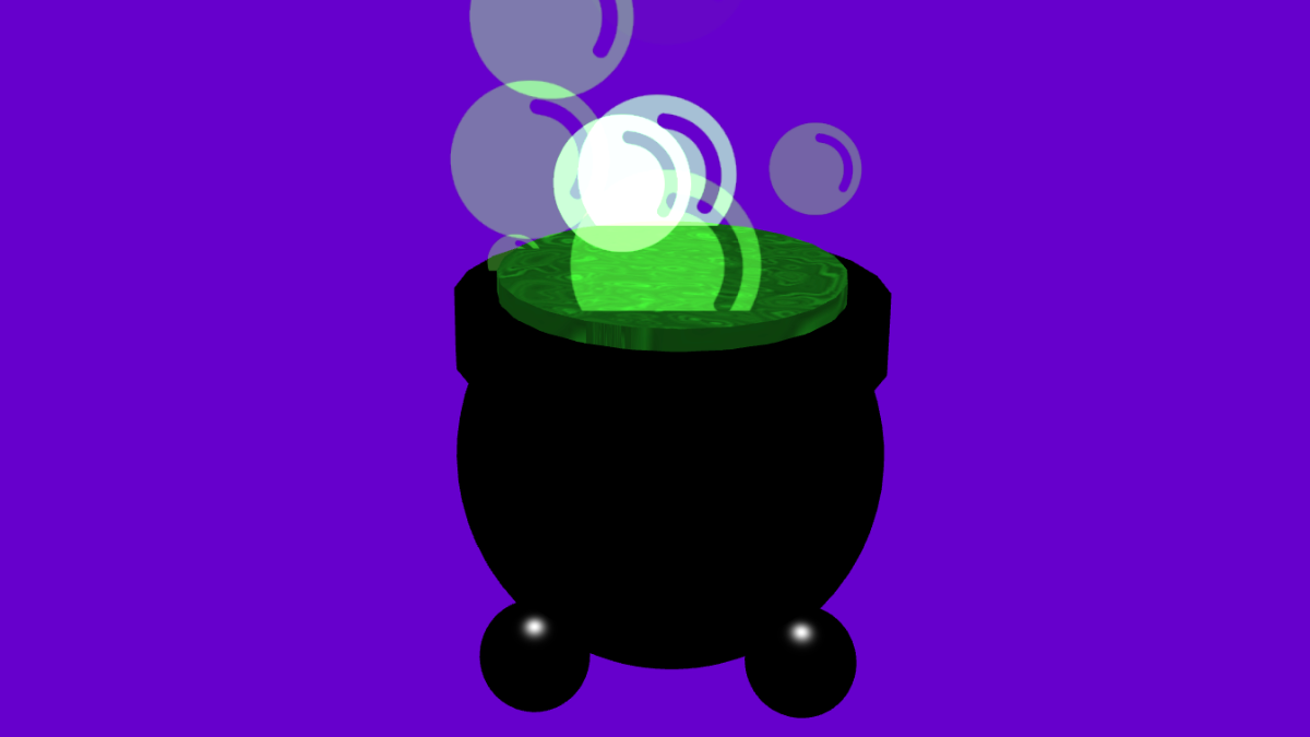 Bubbling cauldron